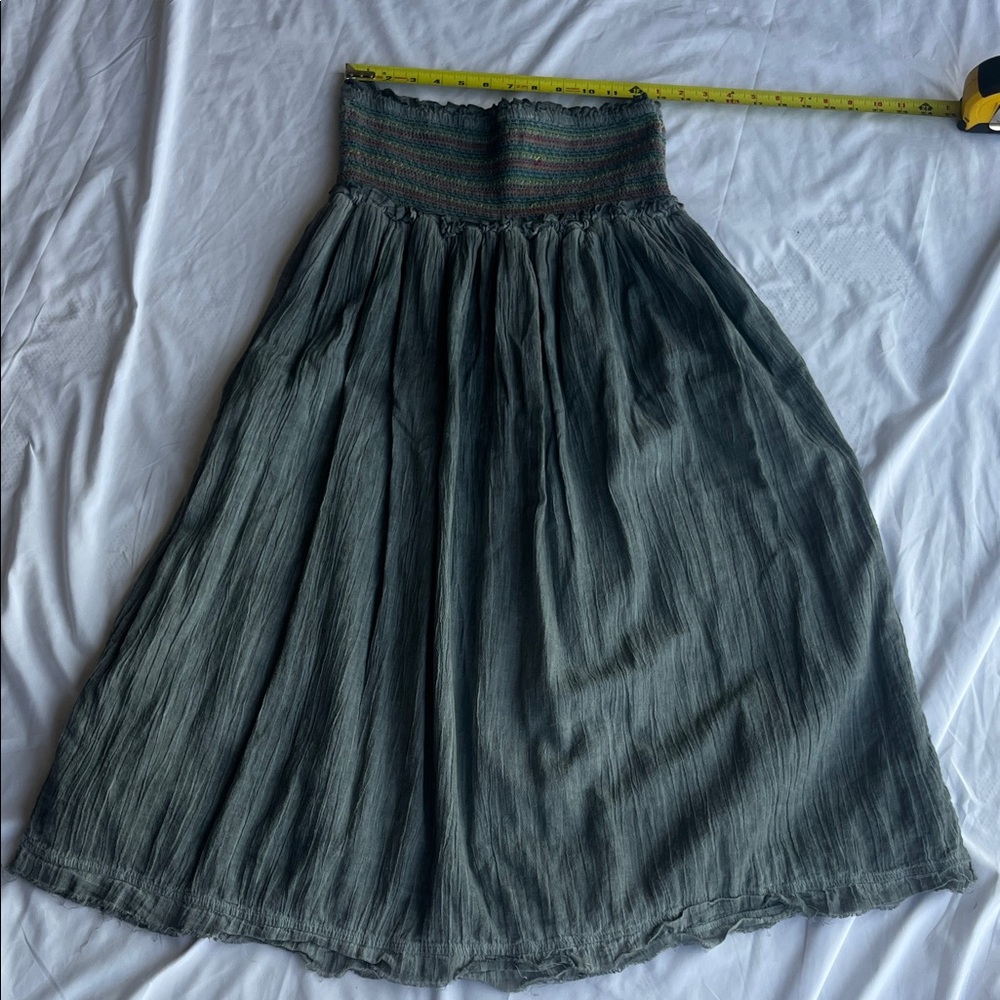 NATURAL LIFE Gray Midi Skirt